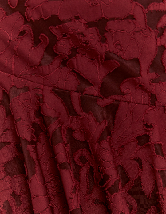 TALLY WEiJL, Burgundy Floral Mini Skirt for Women
