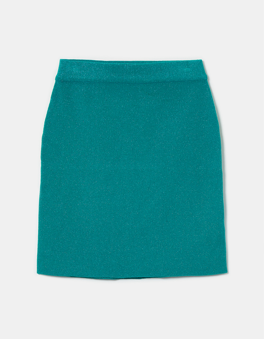 TALLY WEiJL, Blauer Mini Rock aus Lurex for Women