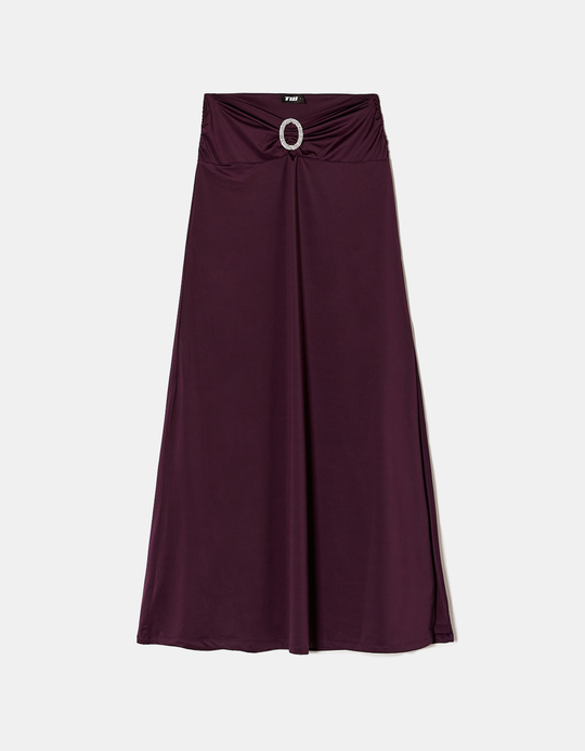 TALLY WEiJL, Langer lila Rock mit Strassschnalle for Women