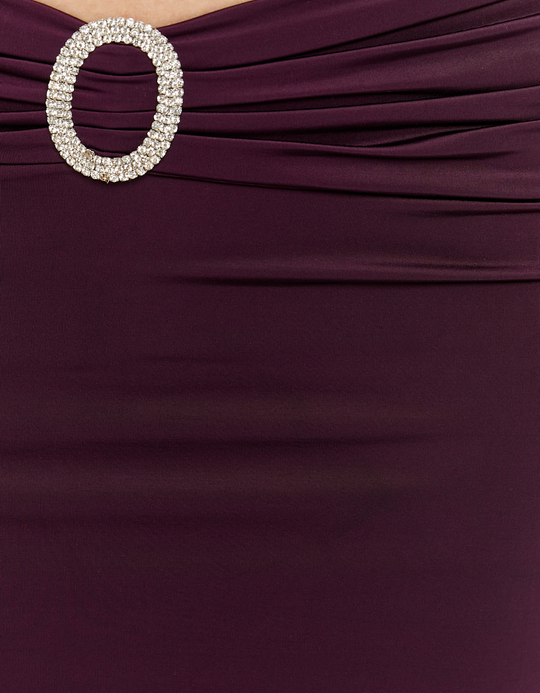 TALLY WEiJL, Langer lila Rock mit Strassschnalle for Women