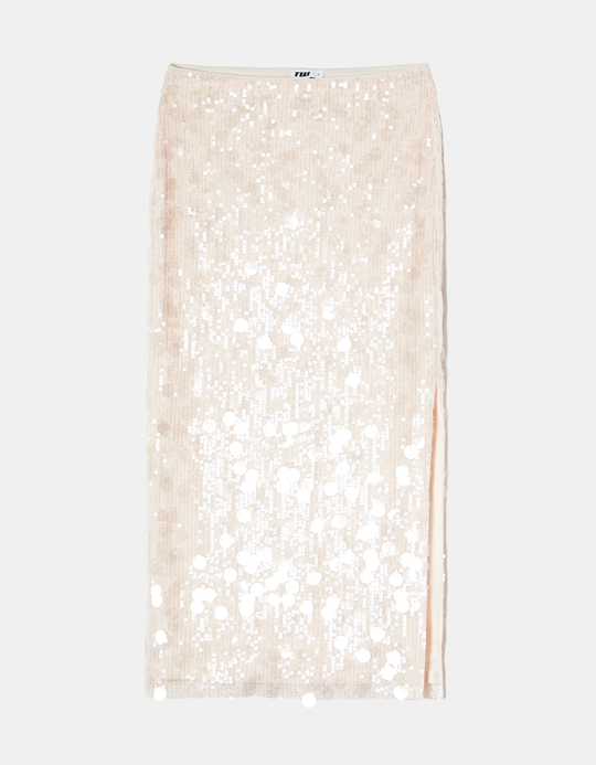 TALLY WEiJL, Sequined Midi Skirt wih Slit for Women
