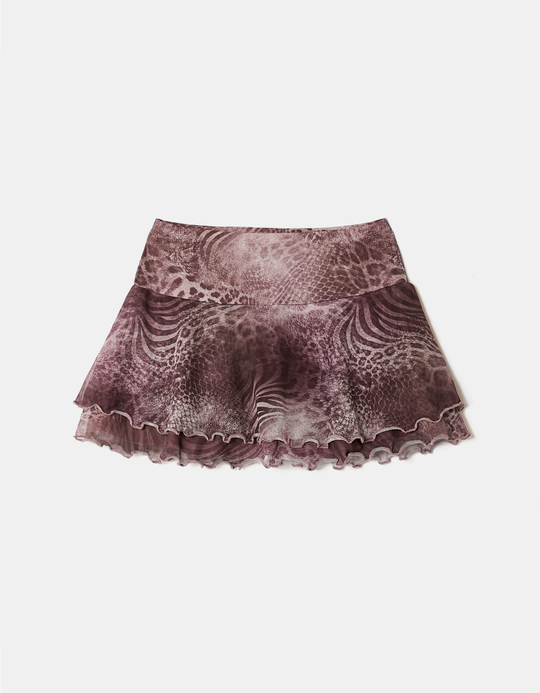 TALLY WEiJL, Mini Skirt with Animal Print for Women