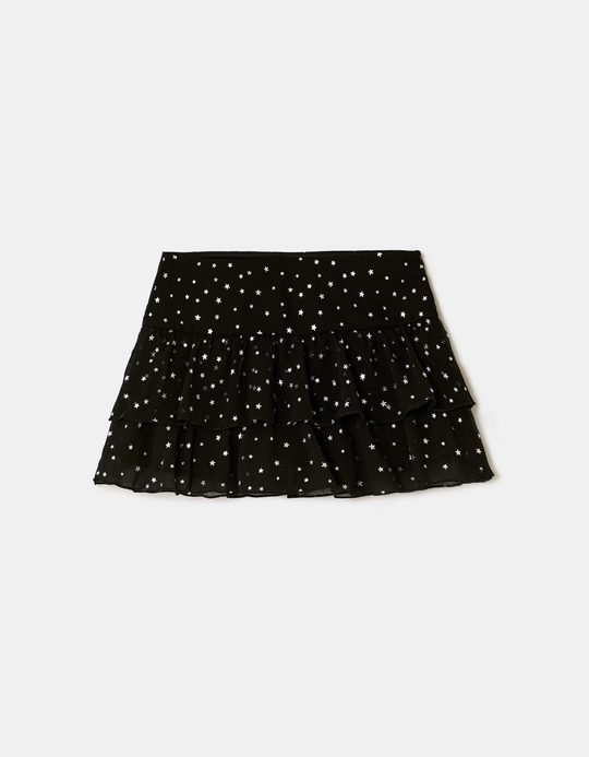 TALLY WEiJL, Schwarzer Skort mit Sternenmuster for Women