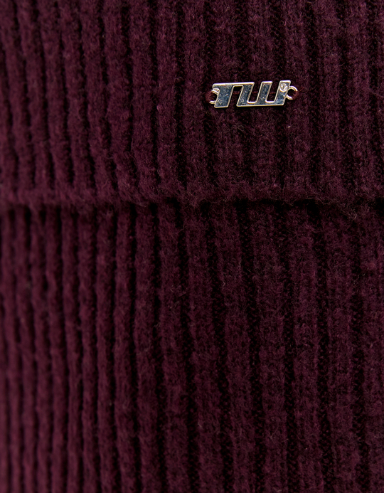 TALLY WEiJL, Burgundy Long Knit Skirt for Women