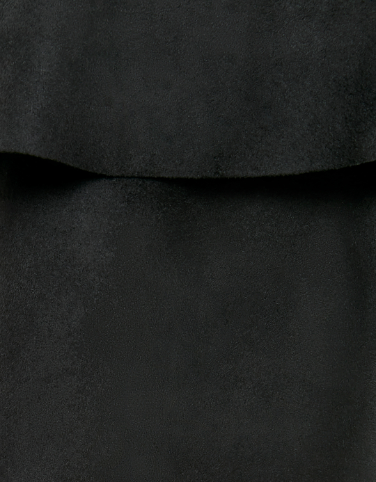 TALLY WEiJL, Black Ruffle Mini Skort for Women