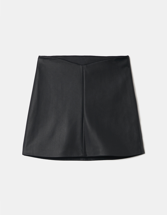 TALLY WEiJL, Jupe Courte Noire Similicuir for Women