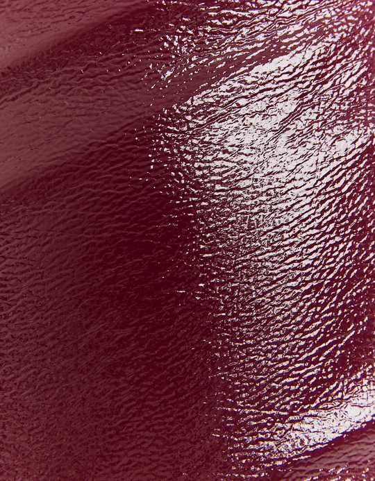 TALLY WEiJL, Burgundy High Waist Vinyl Skirt for Women