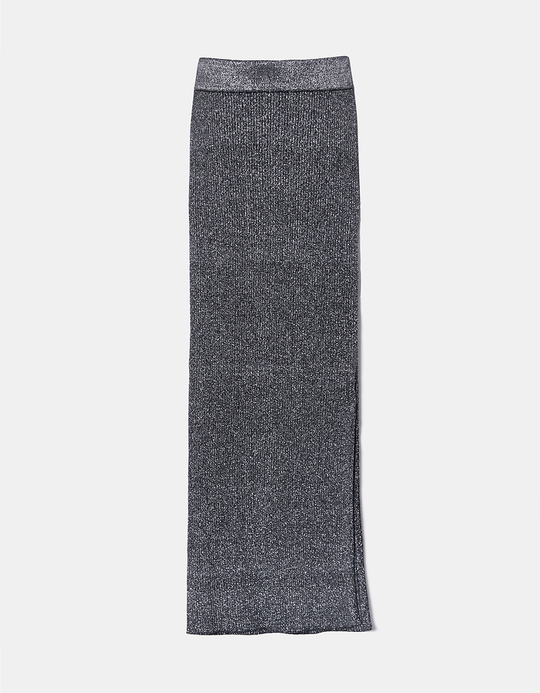 TALLY WEiJL, Jupe midi en maille Lurex avec fente for Women