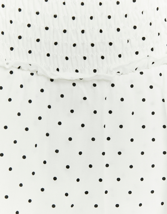 TALLY WEiJL, Weiße Polka Dot Minirock for Women