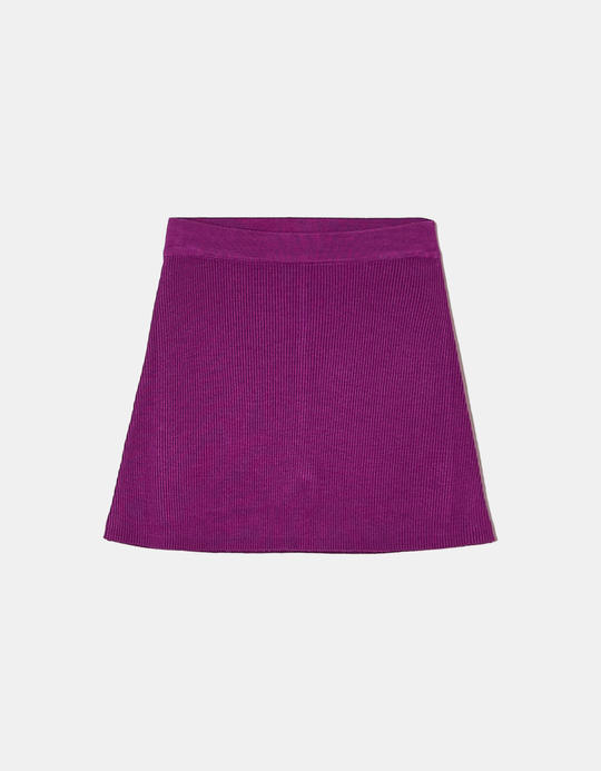 TALLY WEiJL, Gestrickter Lila Mini Skort for Women
