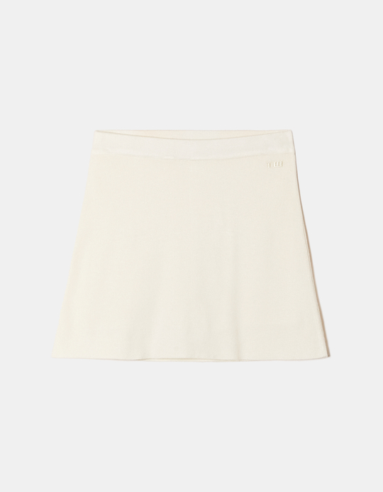 TALLY WEiJL, White Knitted Skirt for Women