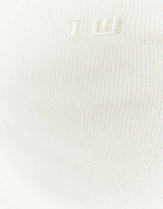 TALLY WEiJL, White Knitted Skirt for Women