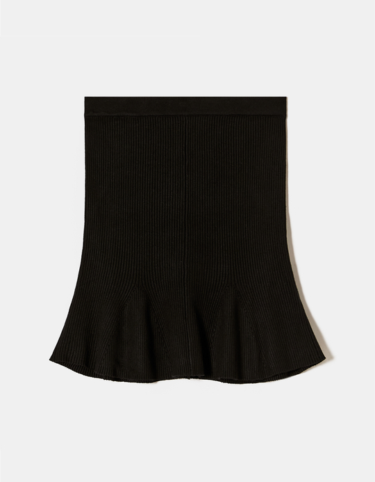 TALLY WEiJL, Schwarzer Strickrock in A-Form for Women