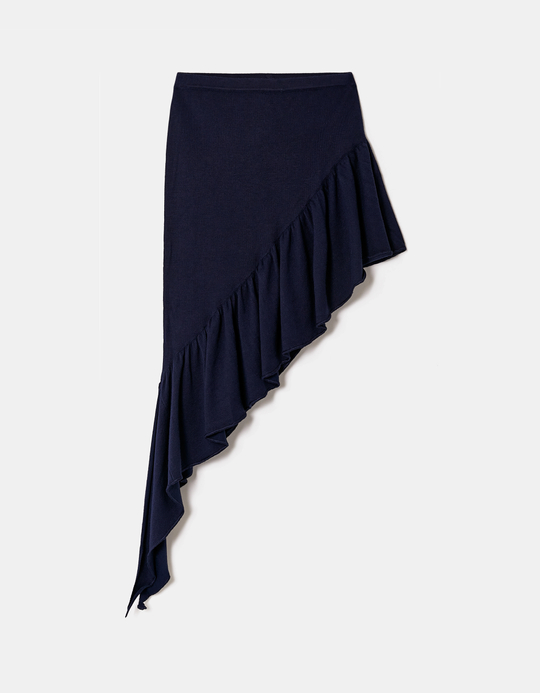 TALLY WEiJL, Blue Ruffled Skirt for Women
