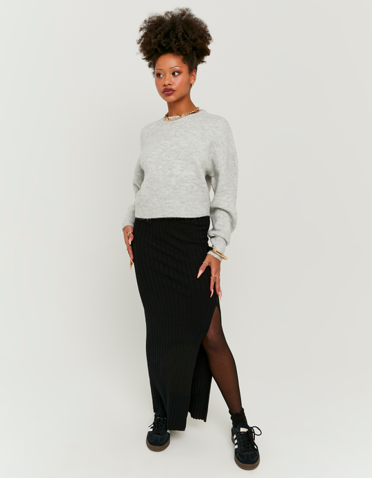 TALLY WEiJL, Gonna Lunga in Maglia Nera for Women