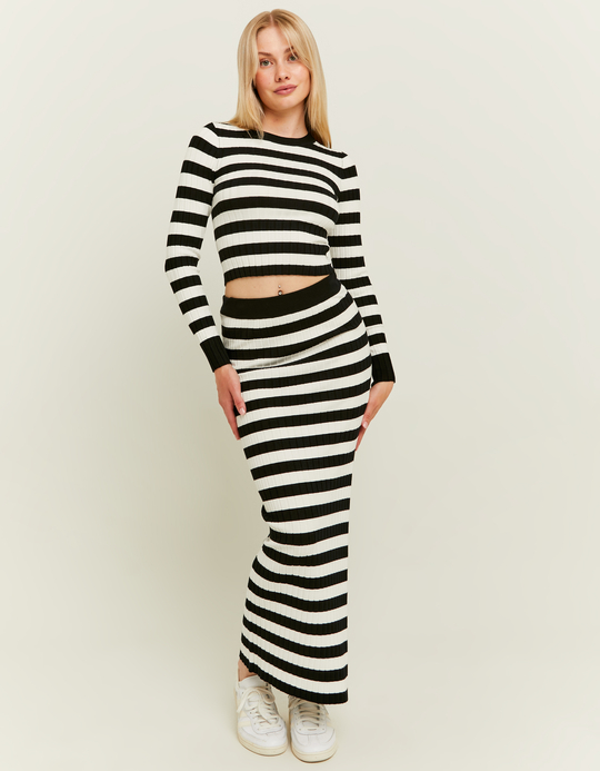 TALLY WEiJL, Gonna Lunga in Maglia a Righe for Women