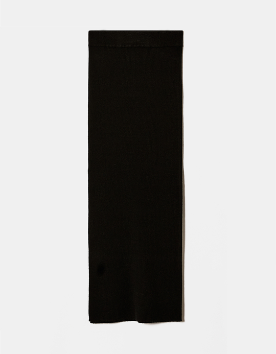 TALLY WEiJL, Jupe Midi Noire en Maille for Women