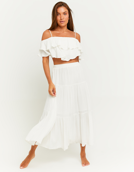 TALLY WEiJL, Weisser Midi Rock for Women