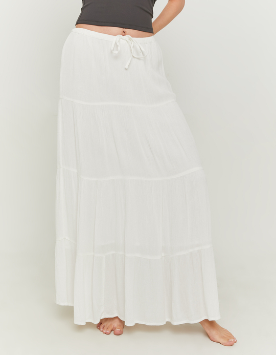 TALLY WEiJL, White Bambula Maxi Skirt for Women
