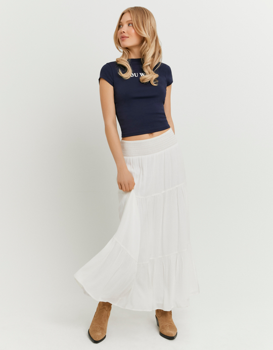 TALLY WEiJL, White Long Skirt for Women
