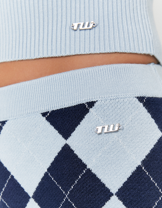 TALLY WEiJL, Blauer Strick-Minirock for Women
