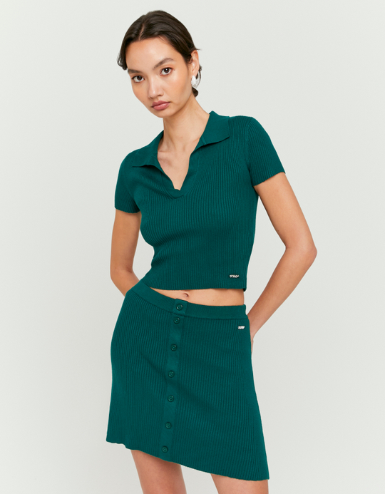 TALLY WEiJL, Green Knitted Skirt for Women