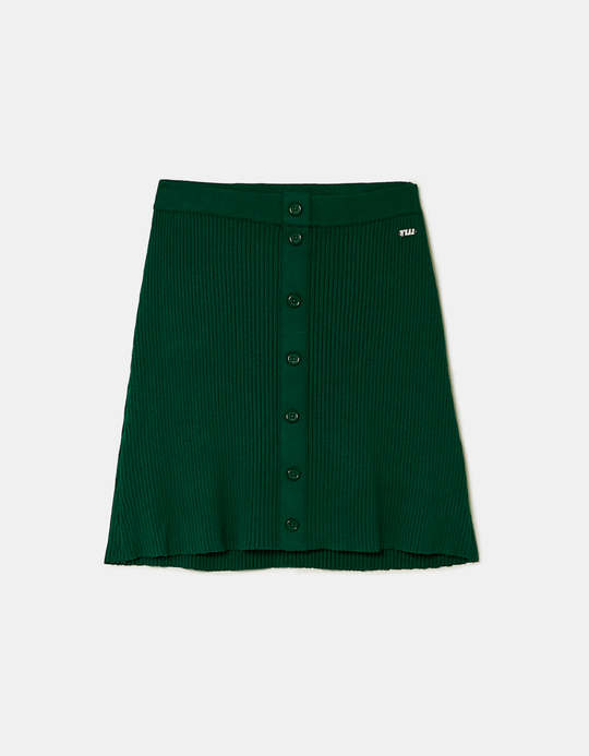 TALLY WEiJL, Green Knitted Skirt for Women