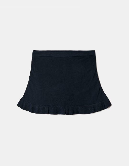 TALLY WEiJL, Blue Mini Skirt With Ruffles for Women