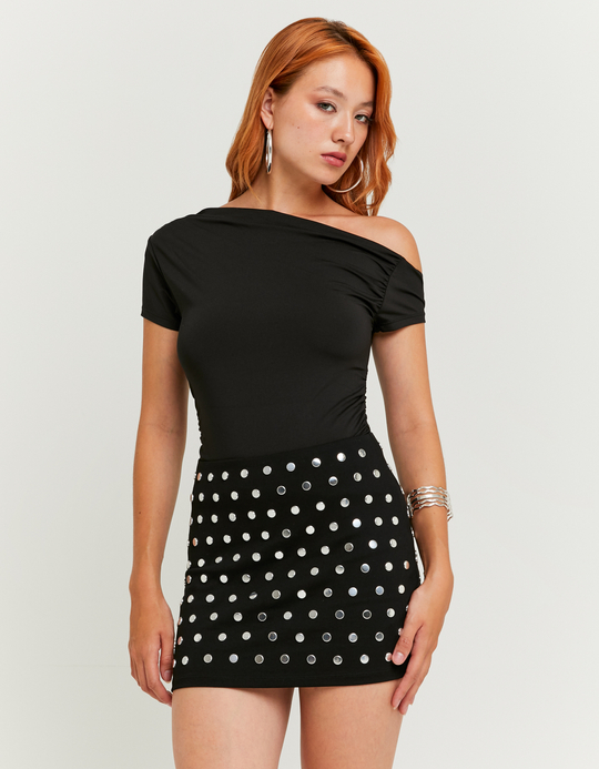 TALLY WEiJL, Black skirts with Fancy detail for Women