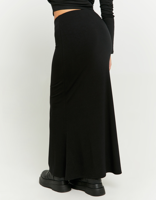 TALLY WEiJL, Jupe Longue Noire avec Ourlet Évasé for Women