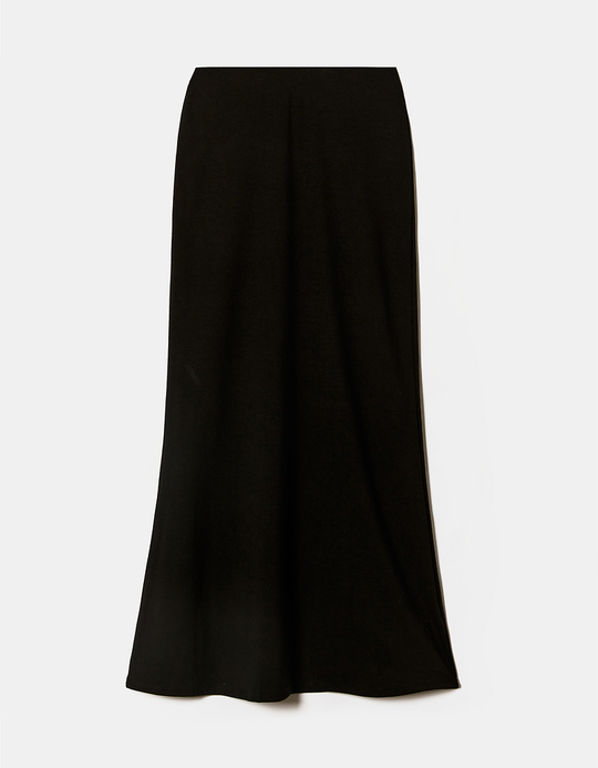TALLY WEiJL, Jupe Longue Noire avec Ourlet Évasé for Women
