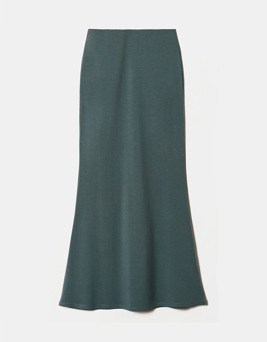 TALLY WEiJL, Jupe Longue Bleue avec Ourlet Évasé for Women