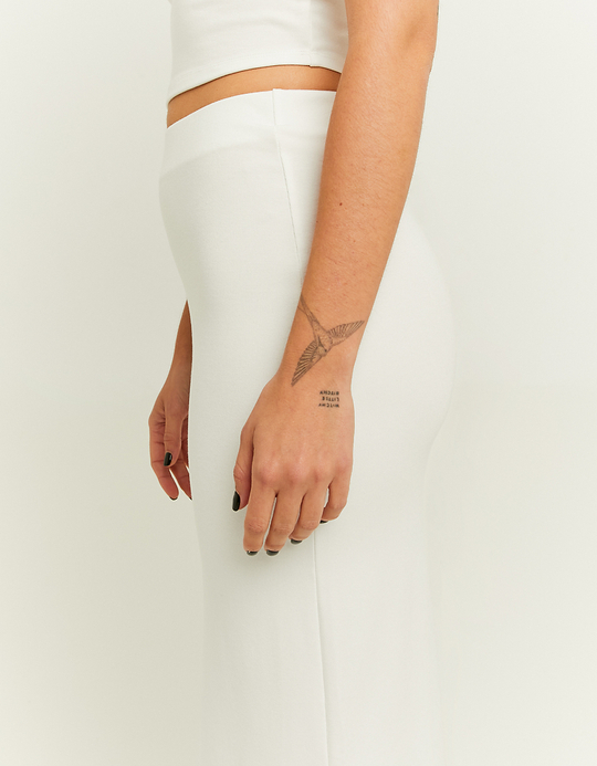 TALLY WEiJL, Weisser Maxi Rock mit Flared Hem for Women