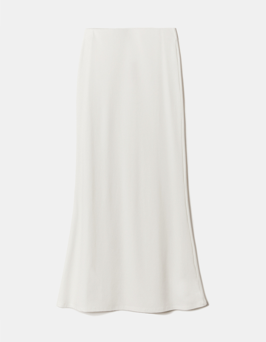 TALLY WEiJL, Weisser Maxi Rock mit Flared Hem for Women