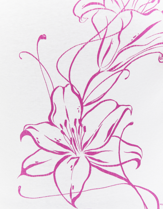 TALLY WEiJL, One shoulder White Printed Top for Women