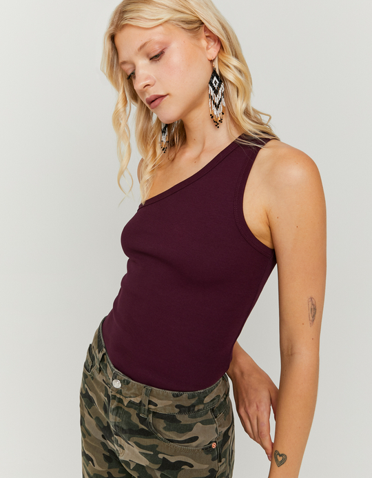 TALLY WEiJL, One Shoulder Purple Top for Women