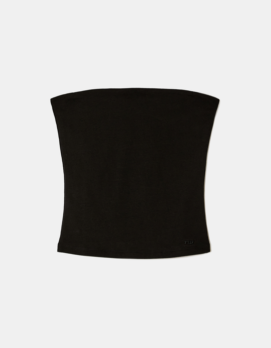 TALLY WEiJL, Black Basic Bandeau Top for Women
