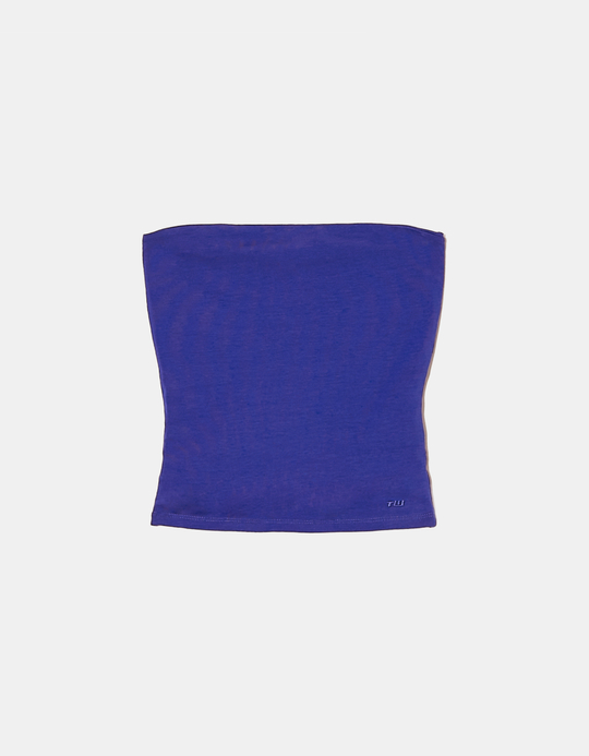 TALLY WEiJL, Blue Basic Bandeau Top for Women