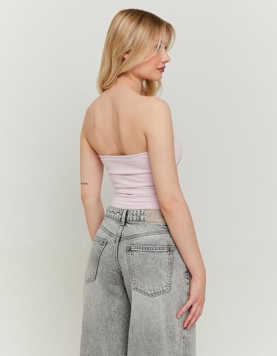 TALLY WEiJL, Top Bandeau Rose Basique for Women