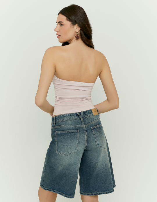 TALLY WEiJL, Pink Cropped Bandeau Top for Women