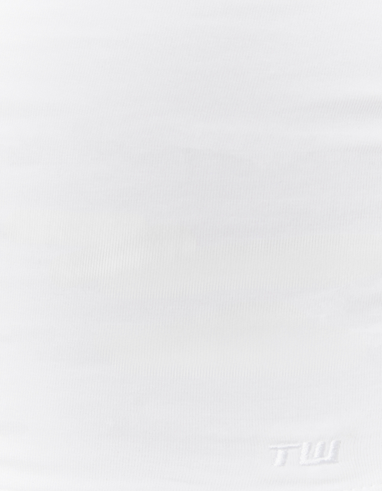 TALLY WEiJL, White Basic Bandeau Top for Women