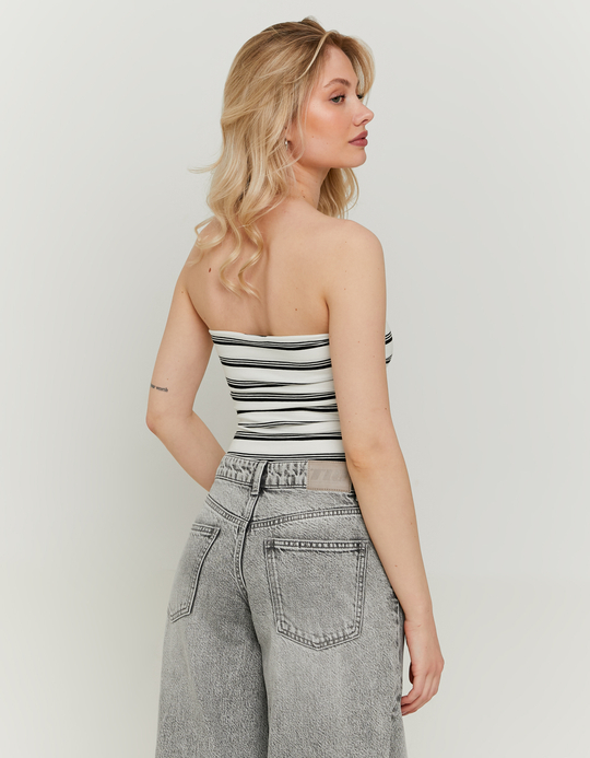 TALLY WEiJL, Basic Bandeau Top mit Streifen for Women