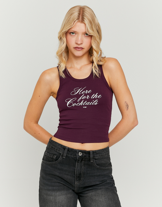 TALLY WEiJL, Tank Top Μωβ for Women