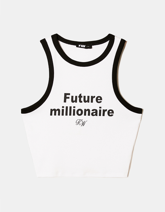 TALLY WEiJL, Weisses Printed Tank Top for Women