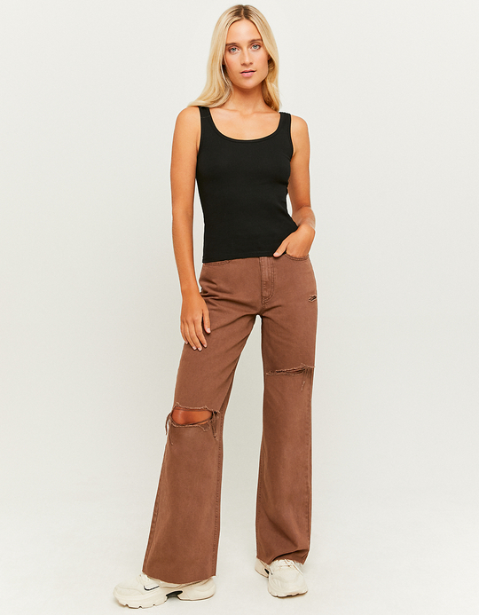 TALLY WEiJL, Schwarzes Basic Träger Top for Women