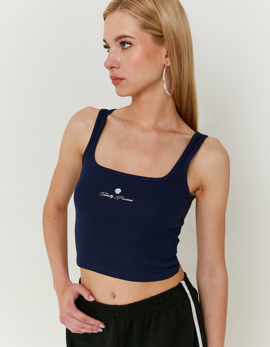 TALLY WEiJL, Débardeur Bleu Imprimé for Women