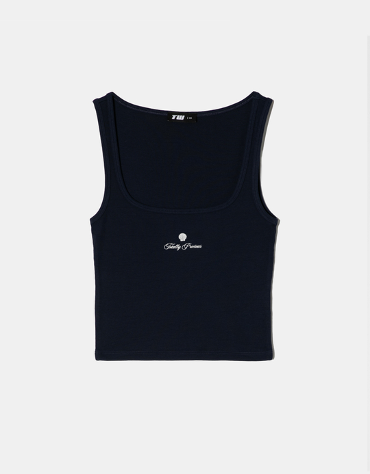 TALLY WEiJL, Blaues Tank Top mit Print for Women