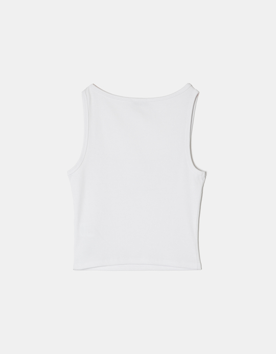 TALLY WEiJL, Weisses Tank Top mit Print for Women