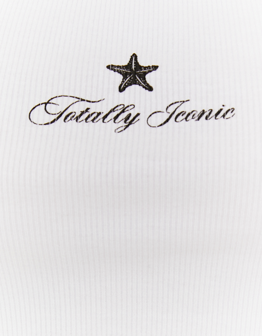 TALLY WEiJL, Weisses Tank Top mit Print for Women