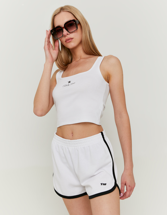 TALLY WEiJL, Weisses Tank Top mit Print for Women